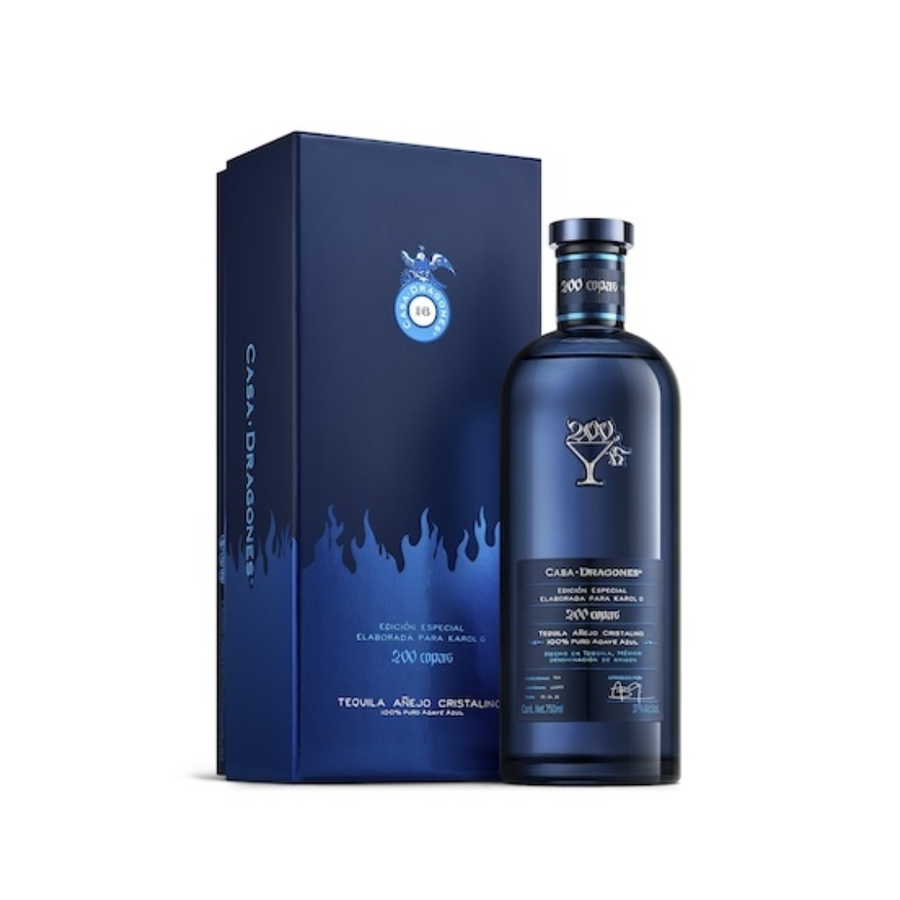 Tequila Casa dragones 200 copas By karol G x 700ml